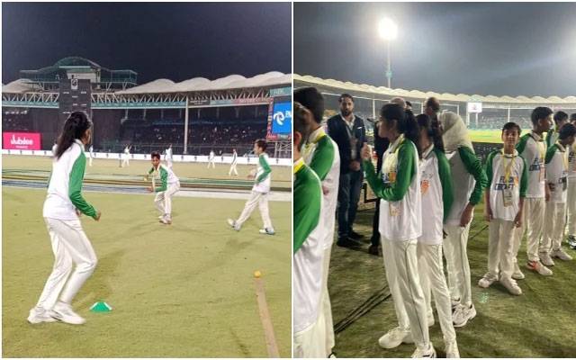 Ball Pickers, City42, PSL 9. Pakistan Cricket, Pakistan Ball Picking and women, PSL 