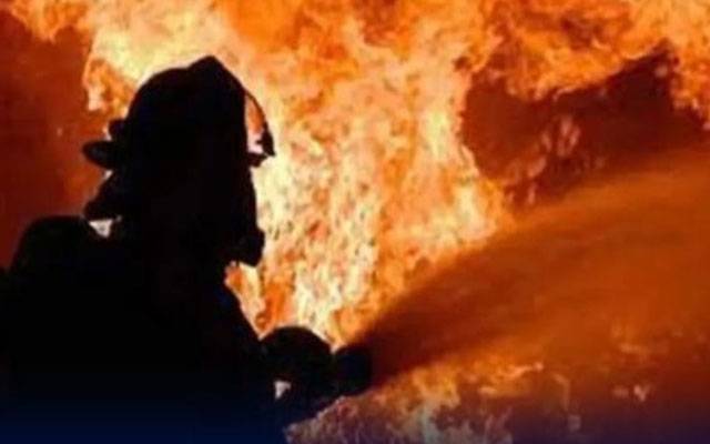 سیون اپ پھاٹک کے قریب گودام میں آتشزدگی