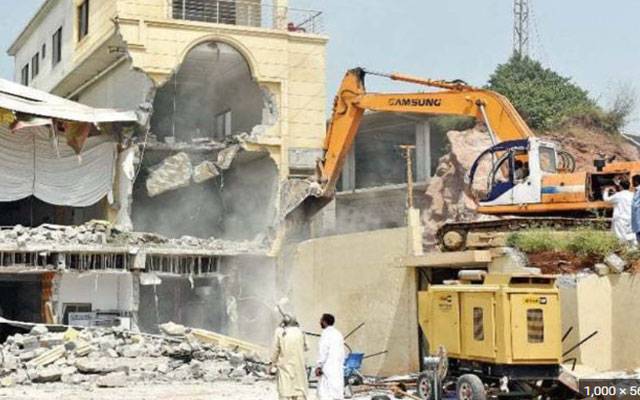 ایل ڈی اے کا غیر قانونی تعمیرات کے خلاف آپریشن، متعدد عمارتیں  مسمار 
