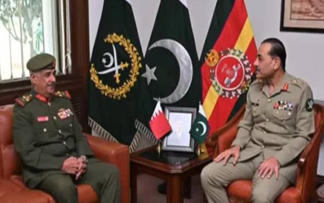  کمانڈر بحرین نیشنل گارڈ کی آرمی چیف جنرل عاصم منیر سے ملاقات