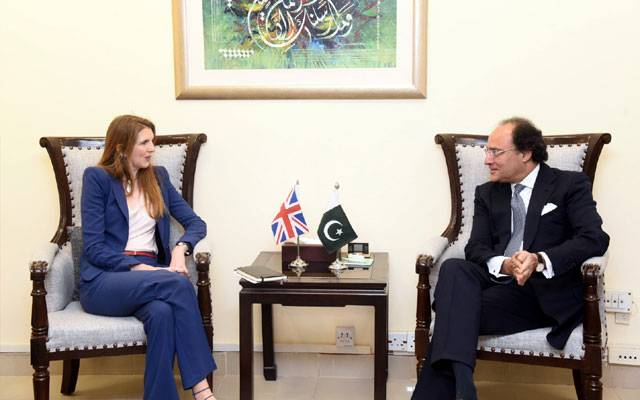 وزیر خزانہ محمد اورنگزیب سے برطانوی ہائی کمشنر کی ملاقات، دو طرفہ تجارتی تعلقات پر تبادلہ خیال