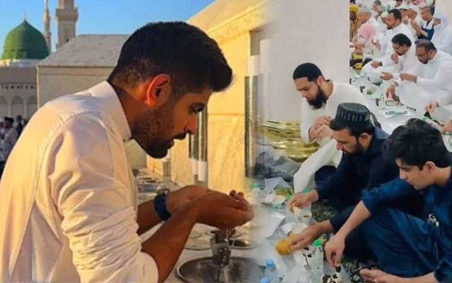 Babar Azam, Nasim Shah Aftari in Masjid e Nabvi, City42 