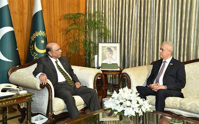 President Asif Ali Zardari, Palestinian Ambassador to Islamabad, City42