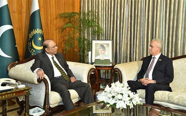 President Asif Ali Zardari, Palestinian Ambassador to Islamabad, City42