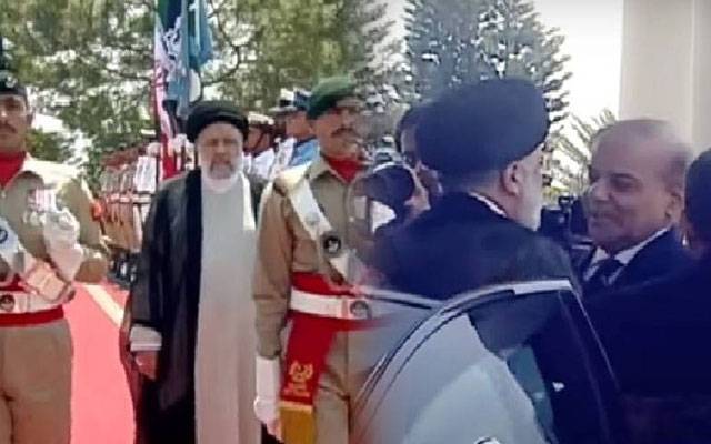 ایرانی صدر کی وزیراعظم ہاؤس آمد، پرتپاک استقبال، گارڈ آف آنر پیش کیا گیا  