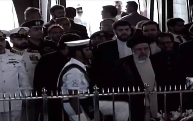 ایرانی صدر ابراہیم رئیسی کی مزار قائد پر حاضری