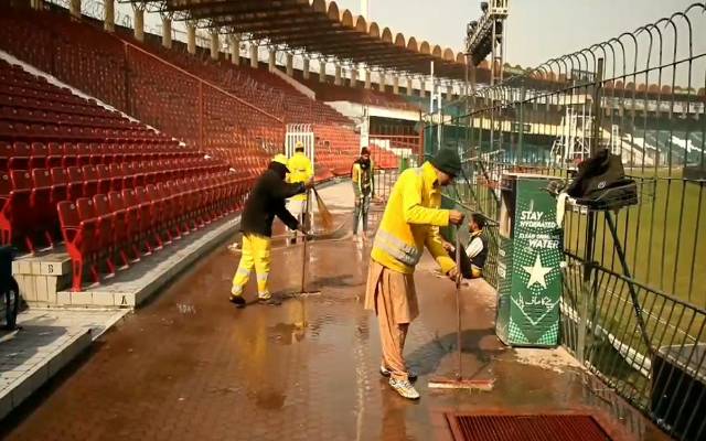 پاکستان بمقابلہ نیوزی لینڈ , ایل ڈبلیو ایم سی نے میچز سے قبل صفائی انتظامات سنبھال لیے