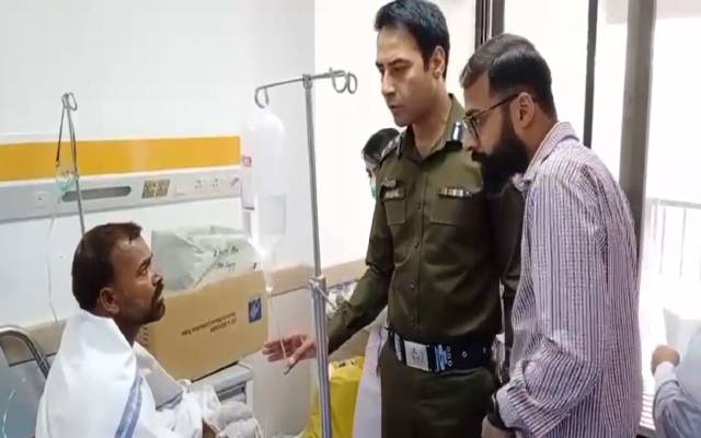 ڈی آئی جی آپریشنز کا میو ہسپتال کا دورہ ، سلنڈر دھماکہ میں زخمی شہریوں کی عیادت کی