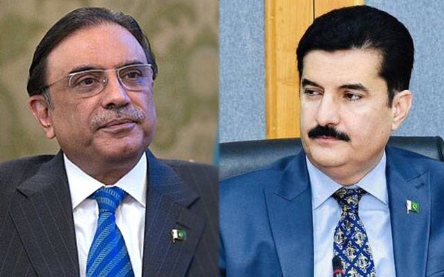 صدر مملکت آصف علی زرداری سے گورنرکے پی فیصل کریم کنڈی کی ملاقات 
