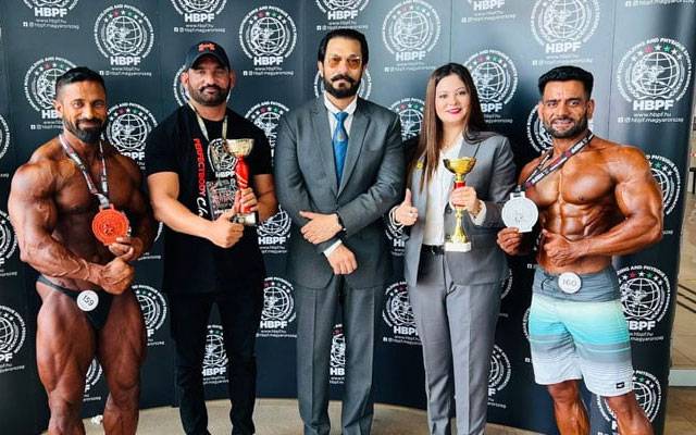 Silver meddle, Bronze Meddle, City42 , European Body Building Champion Ship, Arslan Baig, Shahzad Quraishi, 