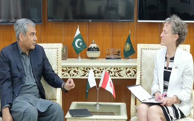 کینیڈین ہائی کمشنر لیسلی سکینلون کی وزارت داخلہ آمد، محسن نقوی سے ملاقات 
