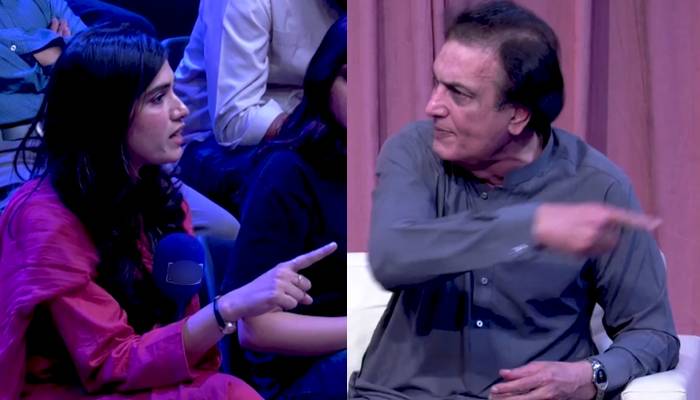 خلیل الرحمان قمر لائیو شو میں طیش میں آگئے، لڑکی کو کھری کھری سنا دیں، ویڈیو وائرل