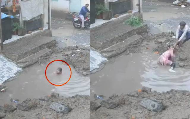 لڑکی کو بچانے والا بچہ ’ سپر ہیرو ‘ بن گیا؛ ویڈیو دیکھیں