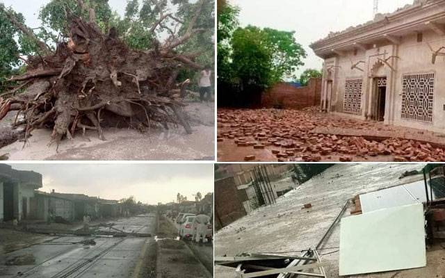  بنوں؛ طوفان کے باعث گھروں کی چھتیں گرنے سے 9 افراد زخمی 