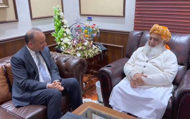 مصدق ملک کی مولانا فضل الرحمان سے ملاقات، عوامی مسائل پر تبادلہ خیال