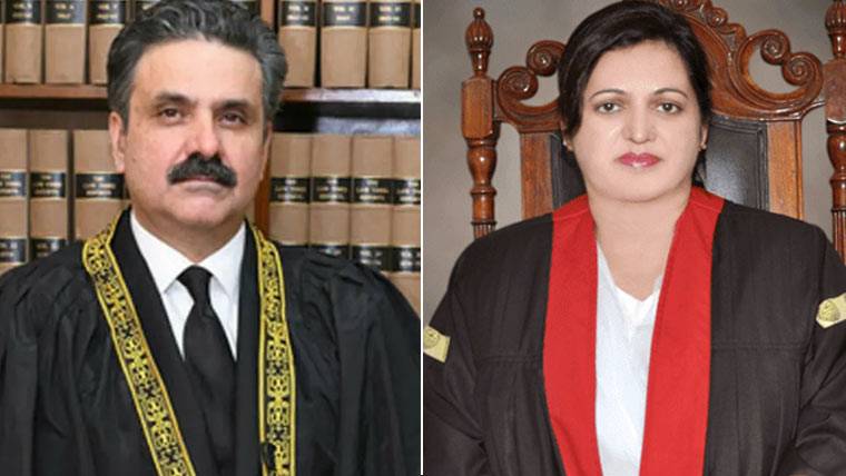 چیف جسٹس یحییٰ آفریدی سے چیف جسٹس لاہور ہائیکورٹ عالیہ نیلم کی ملاقات 
