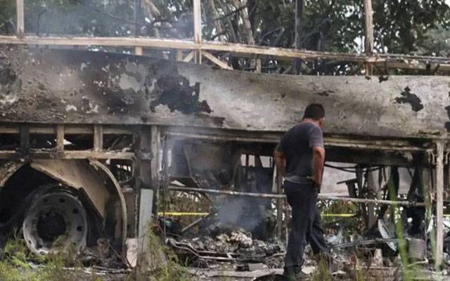 میکسیکو: بس حادثہ میں 41 افراد ہلاک