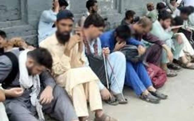 نابینا افراد کا پریس کلب کے سامنے دھرنا