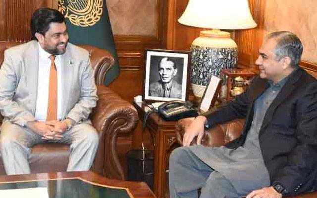 محسن نقوی کی کامران ٹیسوری سے ملاقات؛ کرکٹ کے فروغ پر تبادلہ خیال