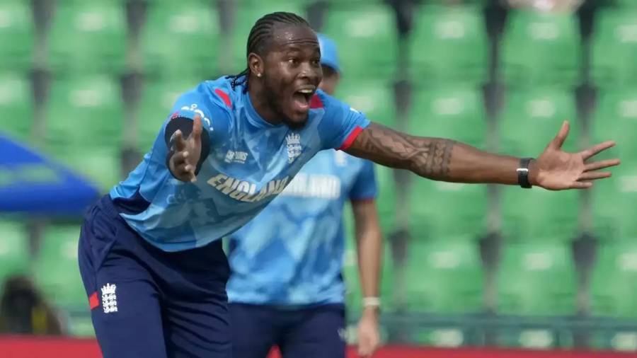 Jofra Archer , City42, New Record, Champions Trophy2025, Qazafi Stadium Lahore, England vs Afghanistan 