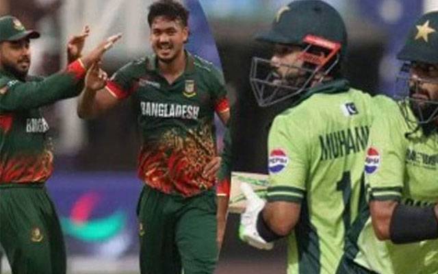 پاکستان اور بنگلہ دیش کے درمیان میچ آج ہو گا