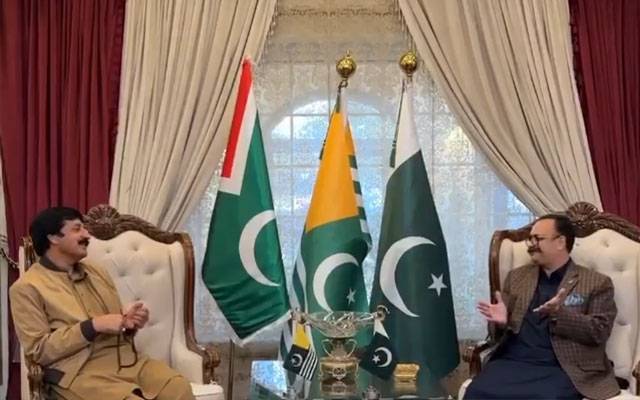 سردار تنویر الیاس خان کی  گورنر سردار سلیم حیدر سے ملاقات، سیاسی صورتحال پر گفتگو  