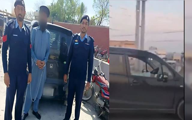 پاؤں سے ڈرائیونگ کی ویڈیو وائرل، اسلام آباد پولیس نے نوجوان کو دھر لیا