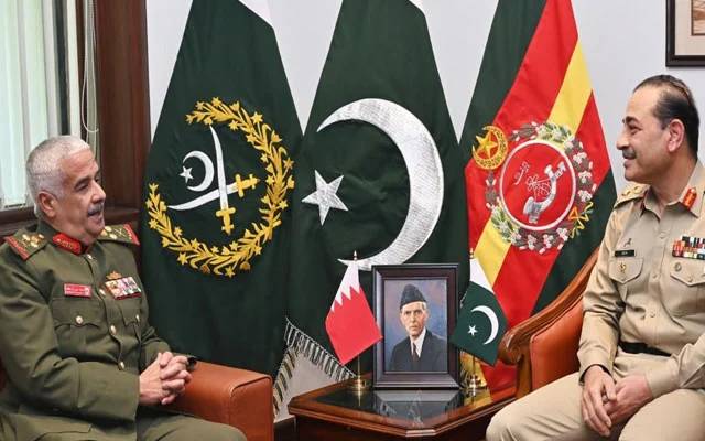 آرمی چیف جنرل عاصم منیر سے بحرین کے کمانڈر نیشنل گارڈ کی ملاقات