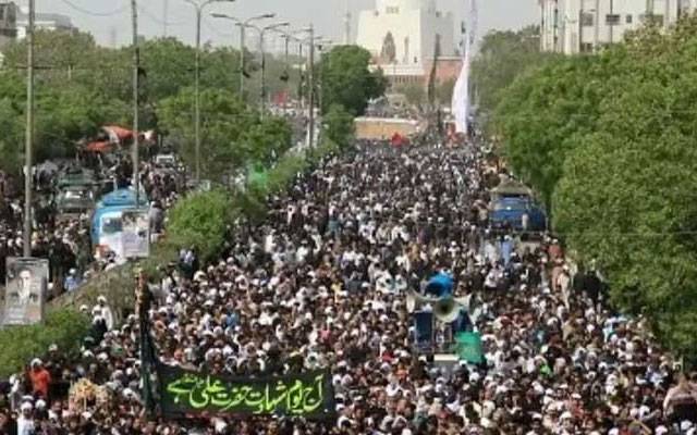 ملک بھر میں یومِ شہادتِ حضرت علی ؓ کے جلوس برآمد