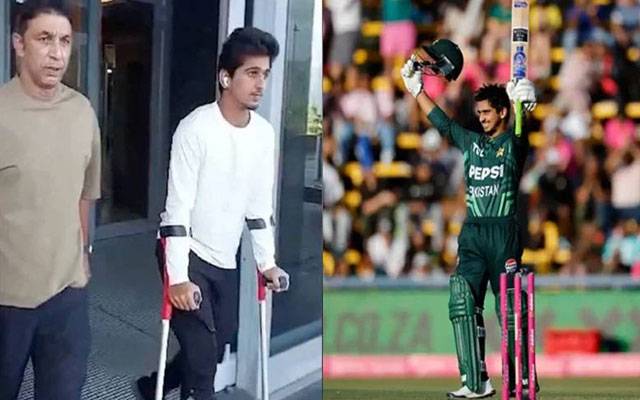 صائم ایوب فٹنس ٹیسٹ کیلئے لاہور پہنچ گئے 