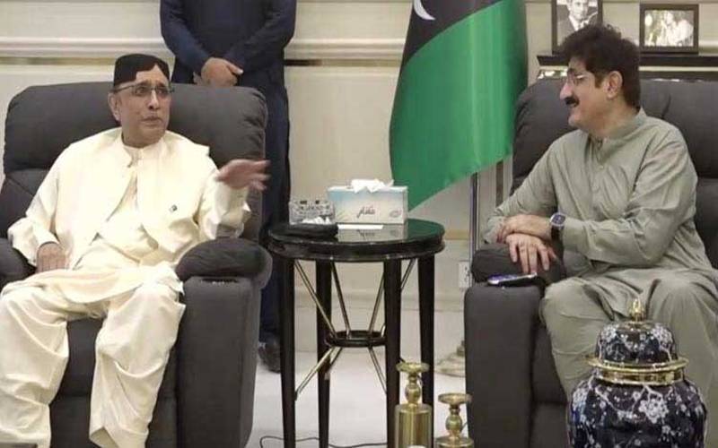صدر زرداری سے وزیراعلیٰ سندھ کی ملاقات، کینالز کیخلاف احتجاج کی رپورٹ پیش
