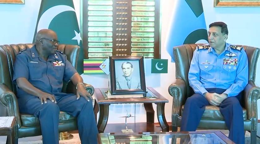 ایئر چیف ظہیر احمد بابر سدھو سے زمبابوے ایئر چیف کی ملاقات