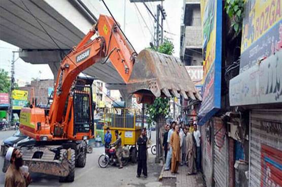  لاہور:57 مستقل تجاوزات مسمار، 24 ٹرک سامان سمیت ضبط لئے گئے