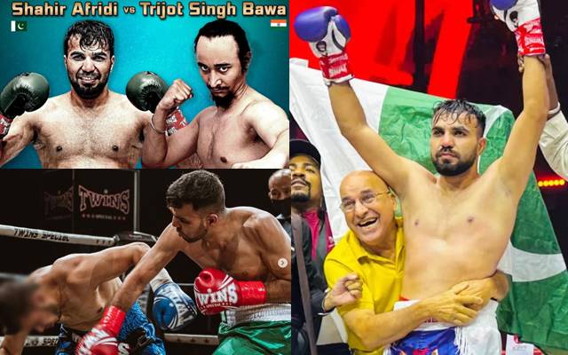 پاکستانی باکسرشہیر آفریدی نے بھارت کے رجوت سنگھ کو دھول چٹا دی