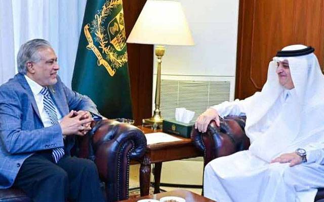 اسحاق ڈار سے سعودی سفیر کی ملاقات، دوطرفہ تعلقات پر تبادلہ خیال
