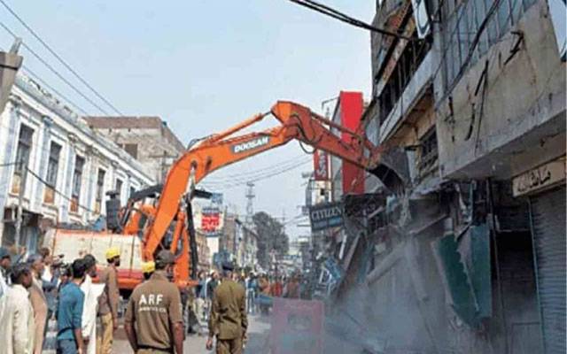 تجاوزات کیخلاف ڈپٹی کمشنر لاہور کی قیادت میں گرینڈ آپریشن جاری