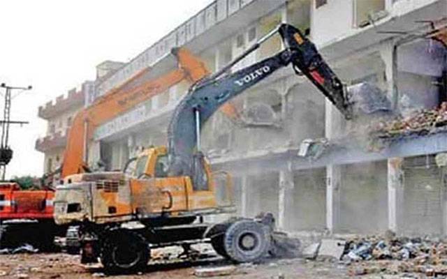 ضلعی انتظامیہ نے4غیرقانونی عمارتوں کومسمارکردیا