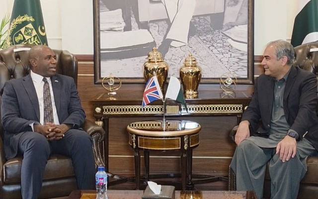 وزیرداخلہ سے برطانیہ کے وزیر خارجہ کی ملاقات، دوطرفہ تعاون پر تبادلہ خیال 