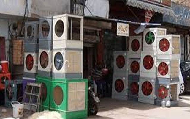 گرمی کی شدت، روم ایئرکولرز کی مانگ بڑھ گئی 