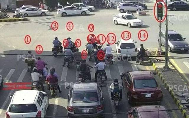 313 ای چالان، 3 لاکھ 35 ہزار 300 روپےجرمانہ،بالآخرموٹر سائیکل پکڑی گئی  