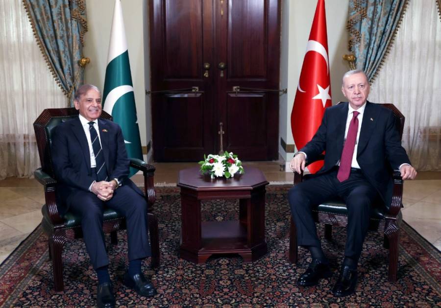 وزیر اعظم شہباز شریف کی ترک صدر ایردوان سے ملاقات