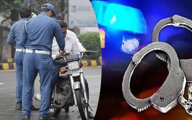  لاہور: ٹریفک پولیس کا کریک ڈاؤن ،5164 افراد گرفتار