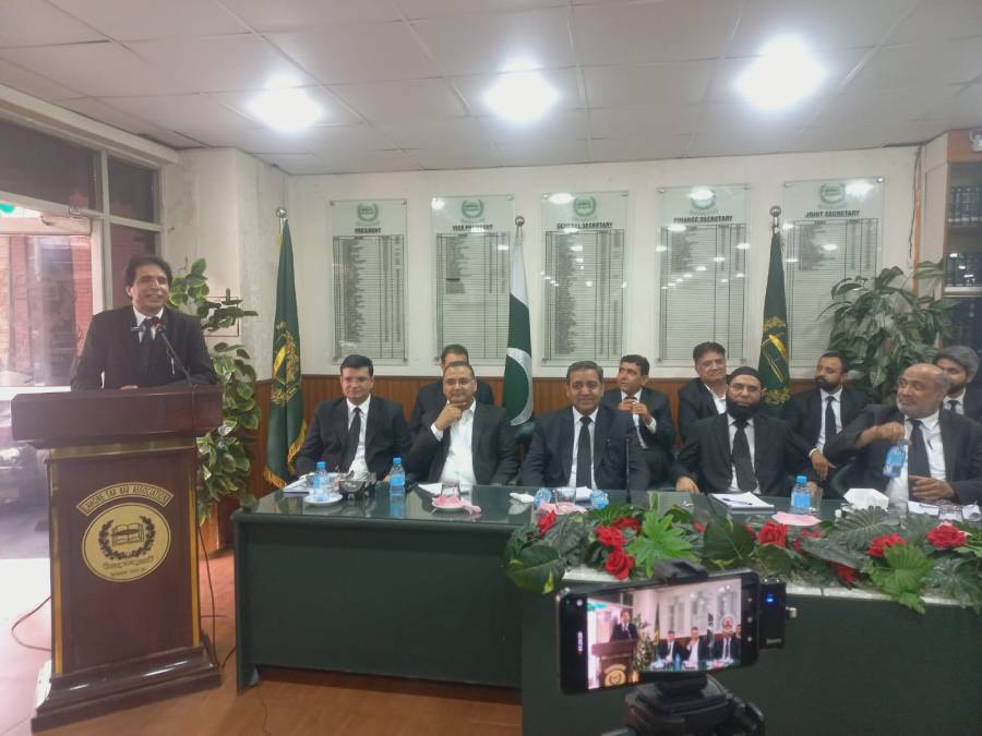 ممبر ان لینڈ رونیو محمد محسن ورک  کا لاہور ٹیکس بار میں اہم خطاب ، وکلاء کو کیس جیتنے کے گر بھی بتا دئیے 