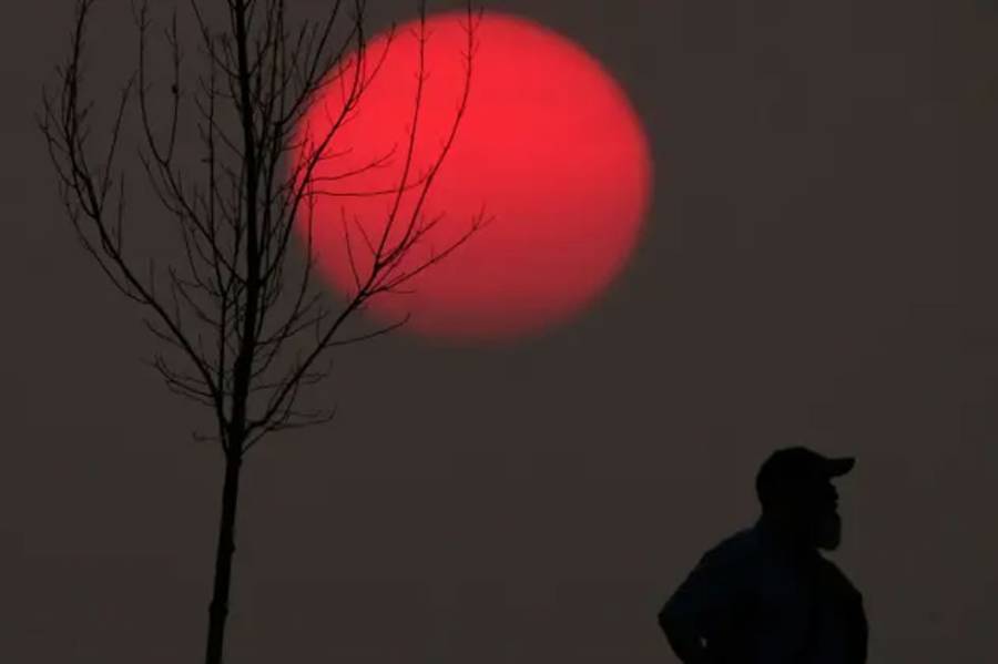  City42, Shoe Fire, Canada Wild Fire, Red Sun, Accu Weather web site, 