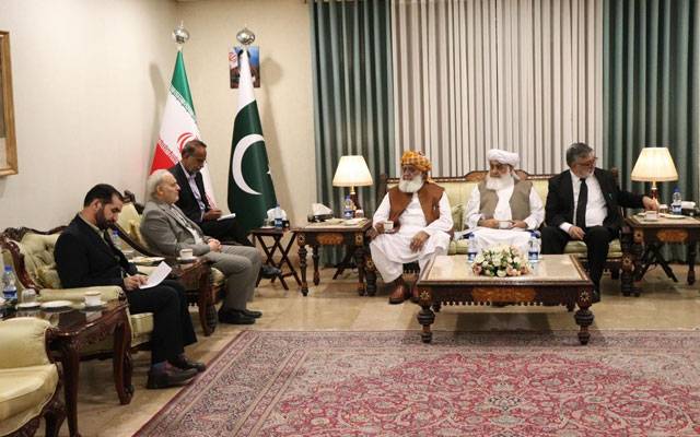فضل الرحمان ایران کے سفارت خانے چلے گئے، سفیر سے ملاقات