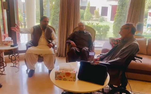 چودھری شجاعت حسین سے پاکستان مسلم لیگ ق کے رہنماؤں کی ملاقات 