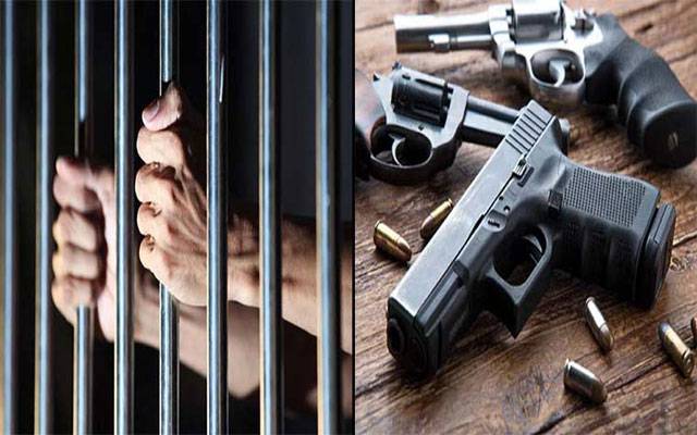 غیرقانونی اسلحہ کی نمائش کرنیوالے5ملزمان گرفتار