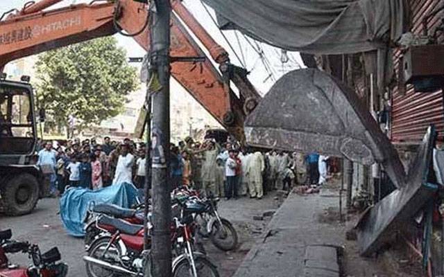 تجاوزات کے خلاف میگا آپریشن، 26 ٹرک سامان سمیت ضبط