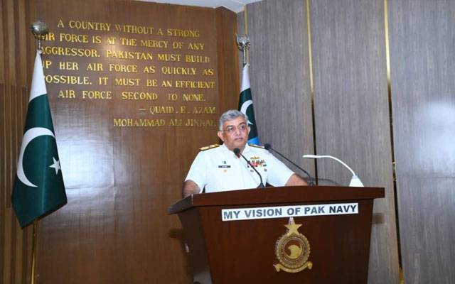 ’جدید جنگ میں کامیابی کا انحصار مکمل تیاری پر ہے‘ نیول چیف کا پی اے ایف ایئر وار کالج انسٹیٹیوٹ کا دورہ