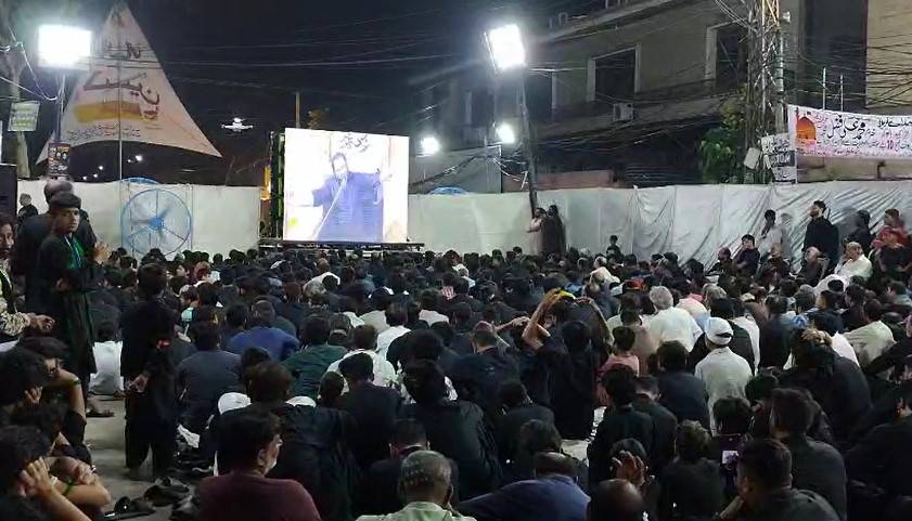 قدیمی امام بارگاہ زیدی ہاؤس میں مجلس عزاکااہتمام